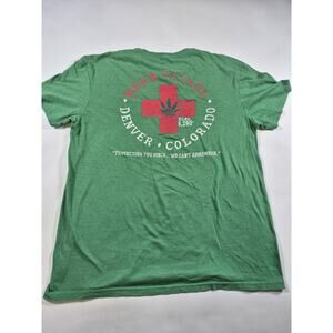 Vintage Herb Patrol Denver Colorado Green Shirt Lg